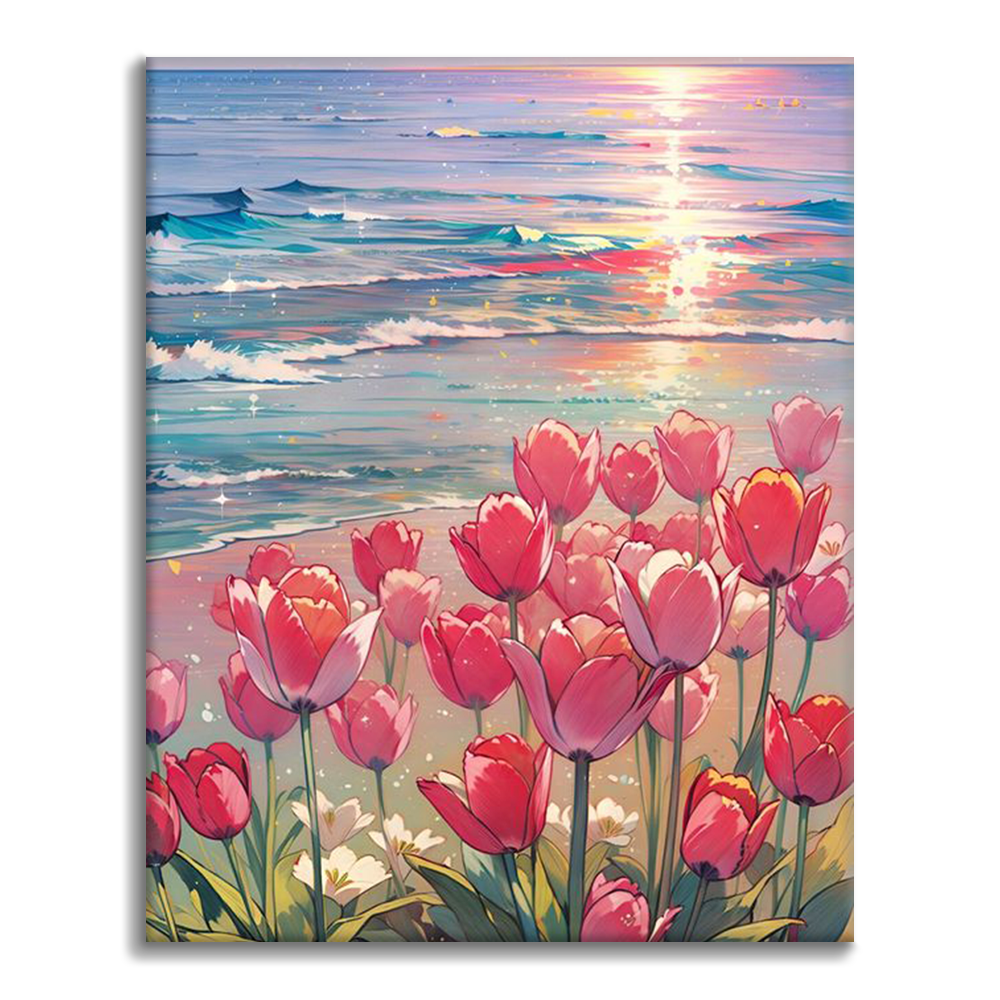 Tulipani sul Mare - Dipingere con i Numeri