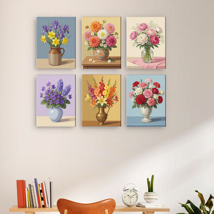 Fiori in vaso - Dipingere con i Numeri