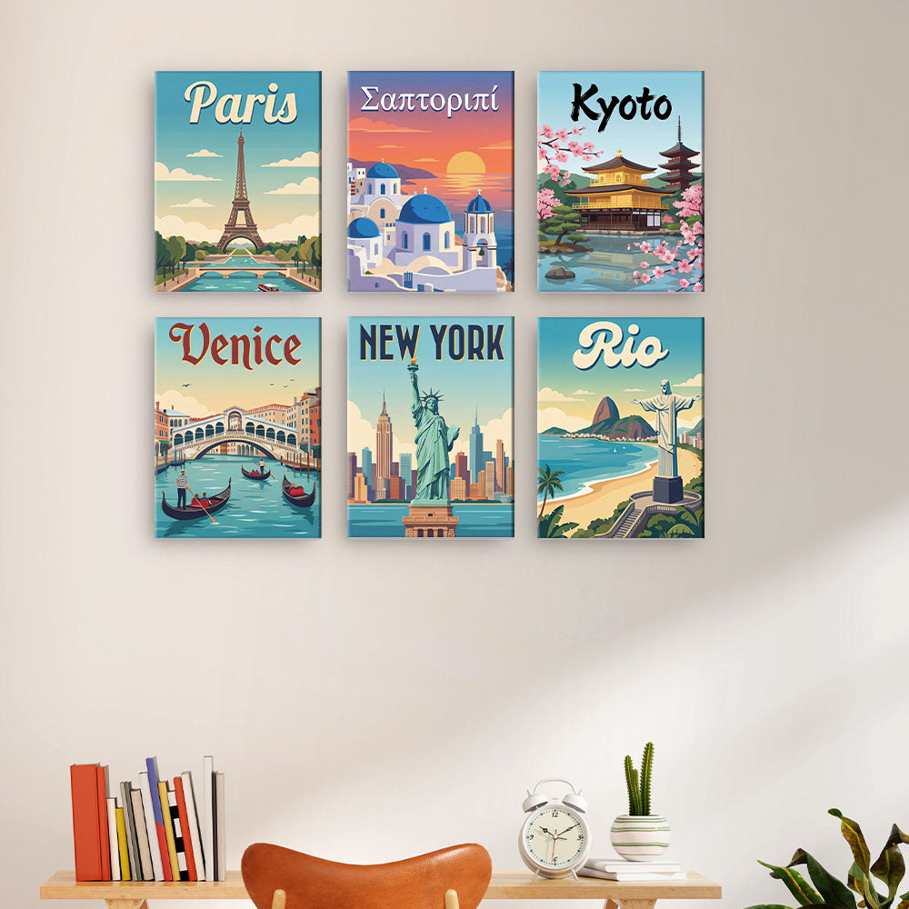 Edifici famosi - Dipingere con i Numeri