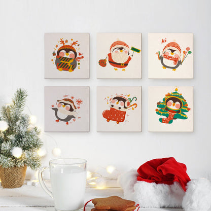 Pinguino di Natale - Dipingere con i Numeri