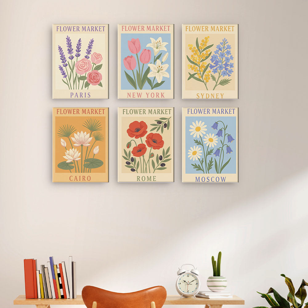 Mercati dei fiori del mondo - Dipingere con i Numeri