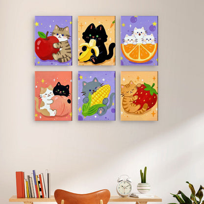 Gattini e frutta - Dipingere con i Numeri