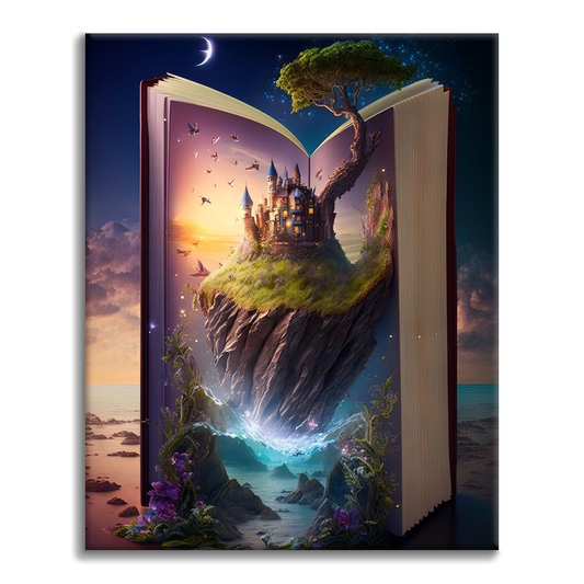 Fiaba che esce da un libro - Dipingere con i Numeri