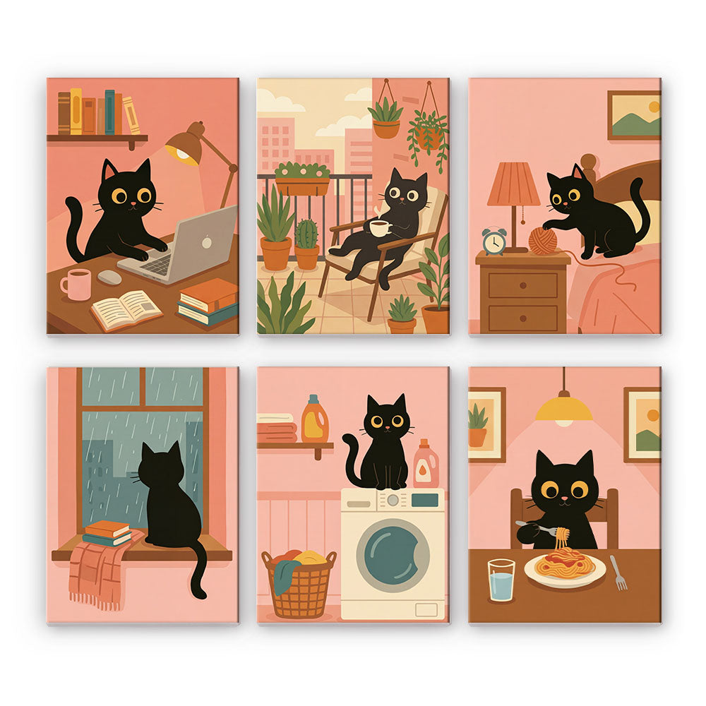 Giorno del gatto nero - Dipingere con i Numeri