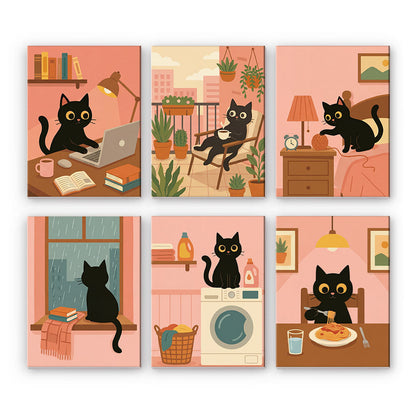 Giorno del gatto nero - Dipingere con i Numeri