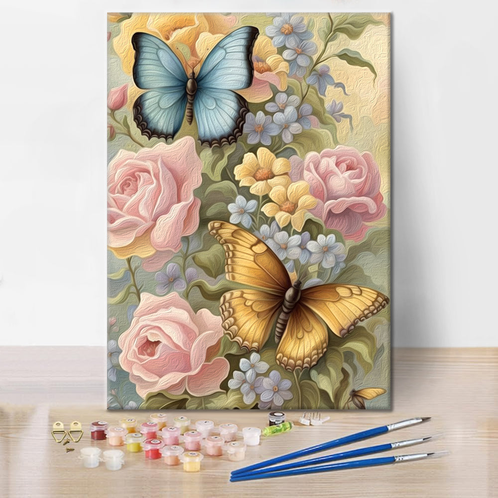 Fiori e Farfalle - Dipingere con i Numeri