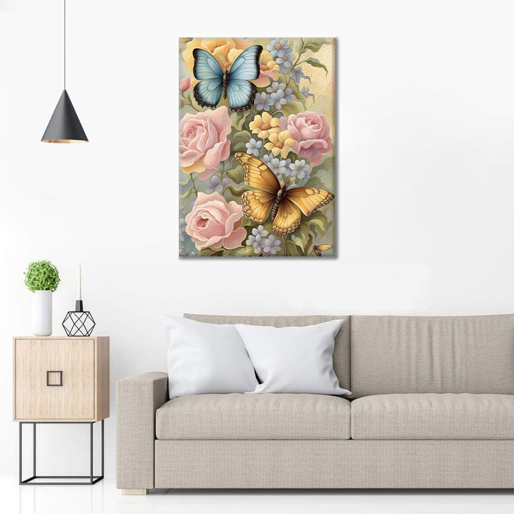 Fiori e Farfalle - Dipingere con i Numeri