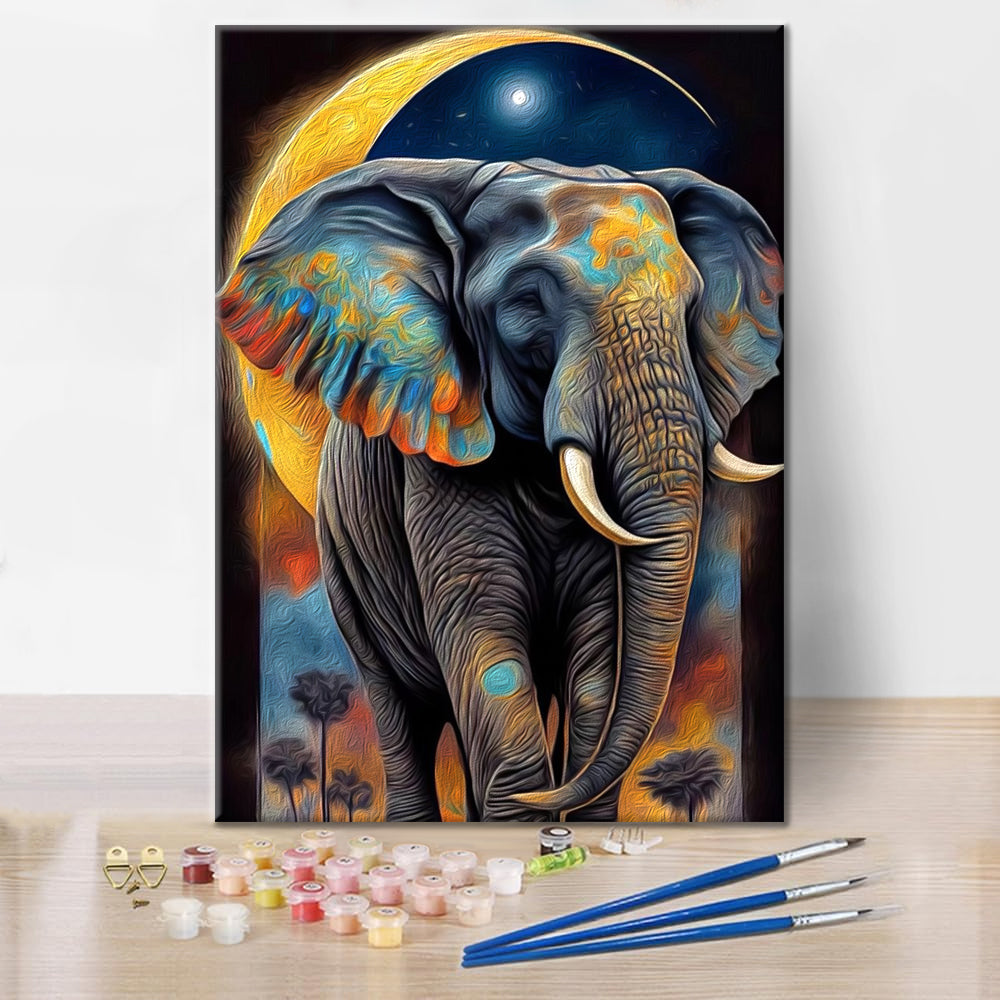 Arte dell'elefante - Dipingere con i Numeri
