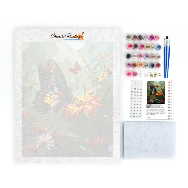 Farfalla colorata - Dipingere con i Numeri