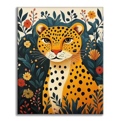 Leopardo della Giungla - Dipingere con i Numeri