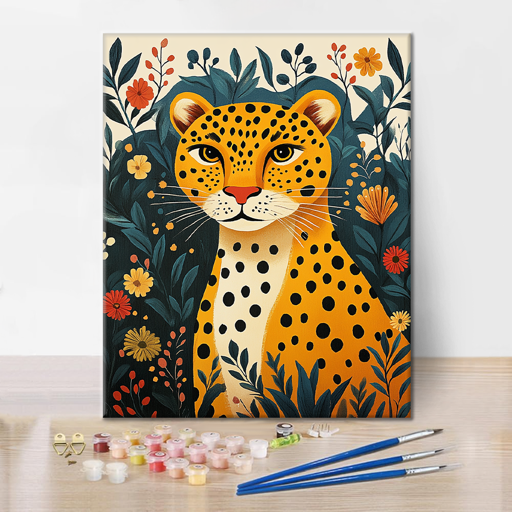 Leopardo della Giungla - Dipingere con i Numeri