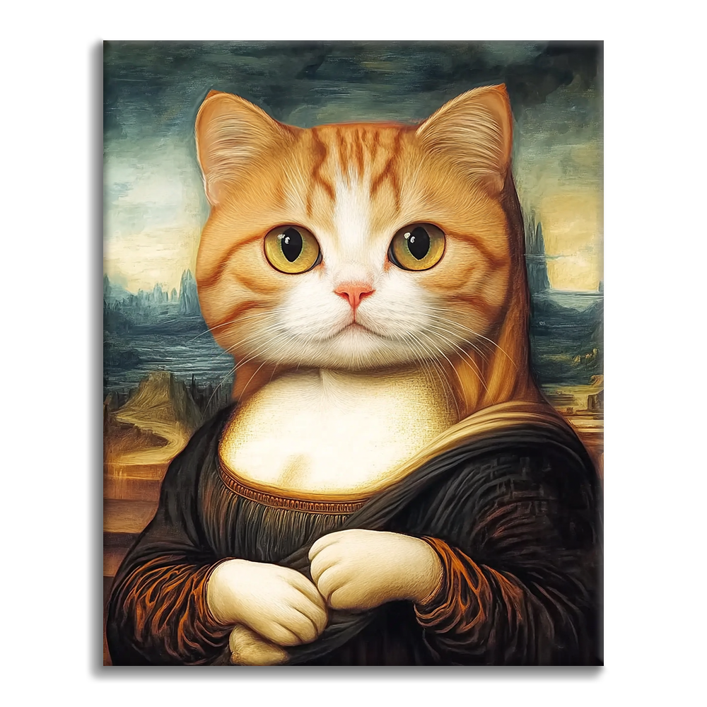 Gatto Monna Lisa - Dipingere con i Numeri
