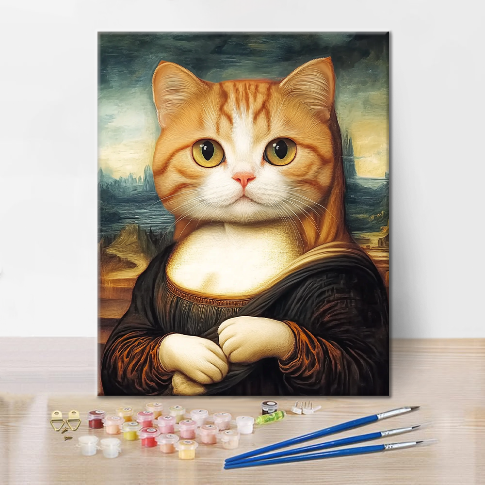 Gatto Monna Lisa - Dipingere con i Numeri