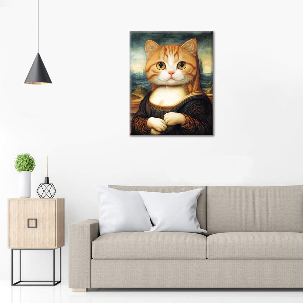 Gatto Monna Lisa - Dipingere con i Numeri