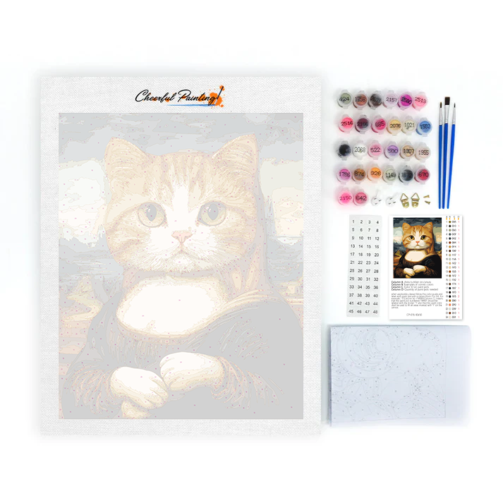Gatto Monna Lisa - Dipingere con i Numeri