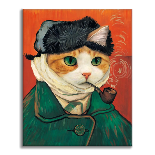 Autoritratto di Gatto - Dipingere con i Numeri
