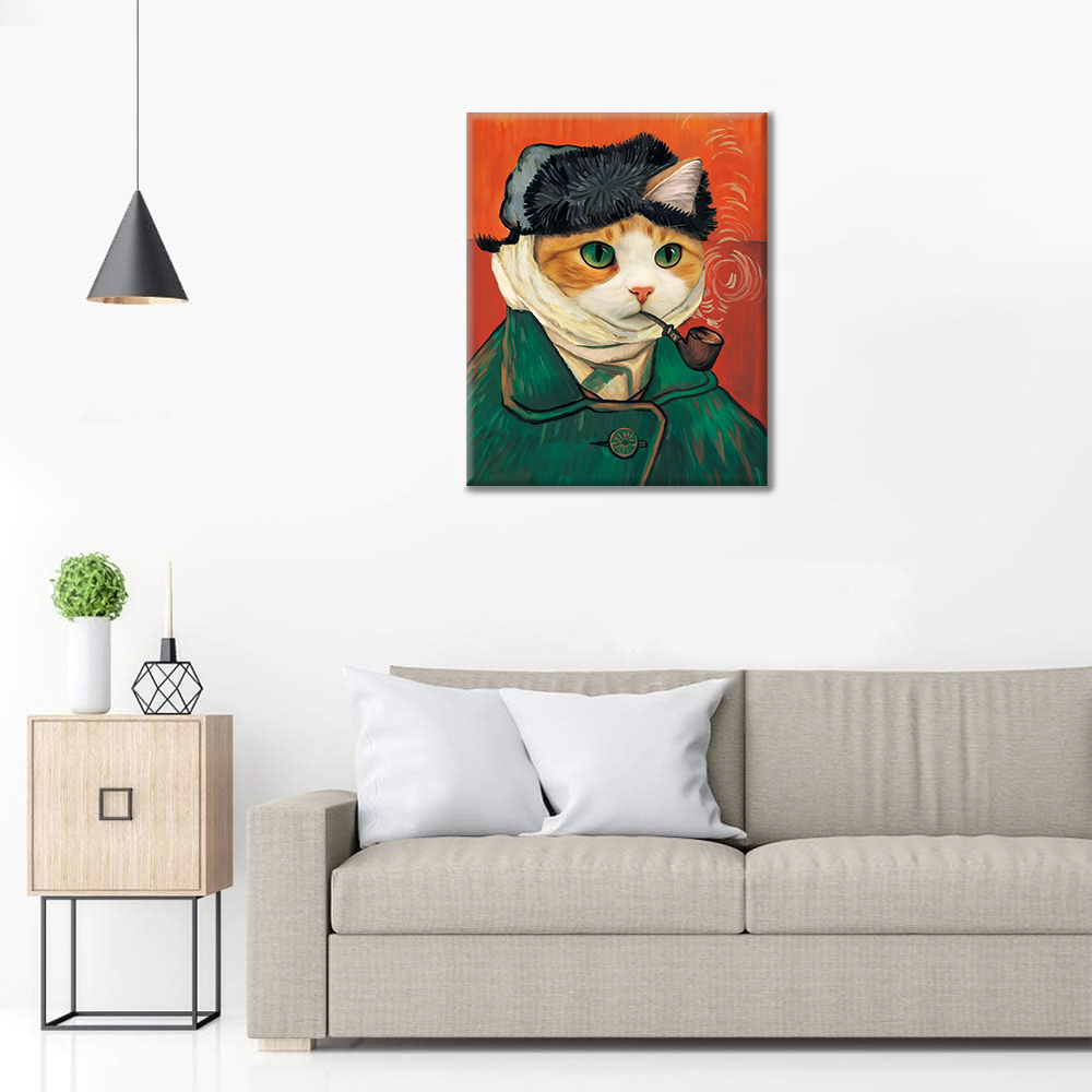Autoritratto di Gatto - Dipingere con i Numeri