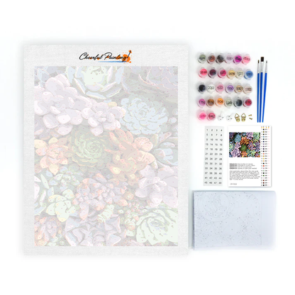 Piante succulente - Dipingere con i Numeri