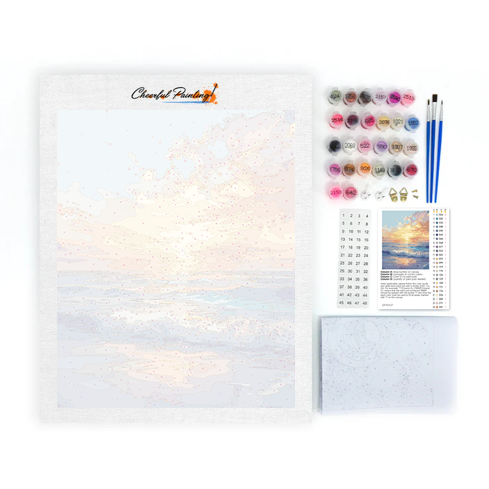 Alba sul mare - Dipingere con i Numeri