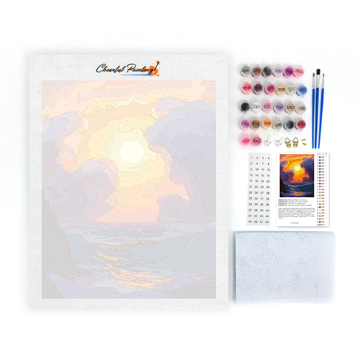 Tramonto da sogno - Dipingere con i Numeri