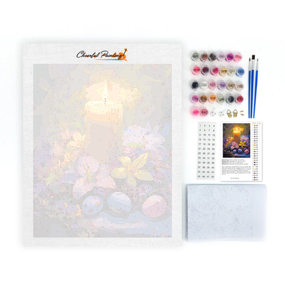 Lume di Candela Pasquale - Dipingere con i Numeri