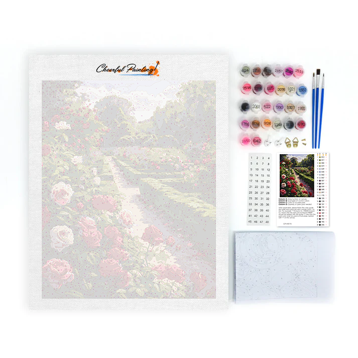 Giardino delle rose - Dipingere con i Numeri
