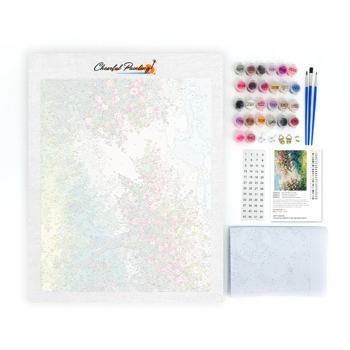 Ciliegi in fiore - Dipingere con i Numeri