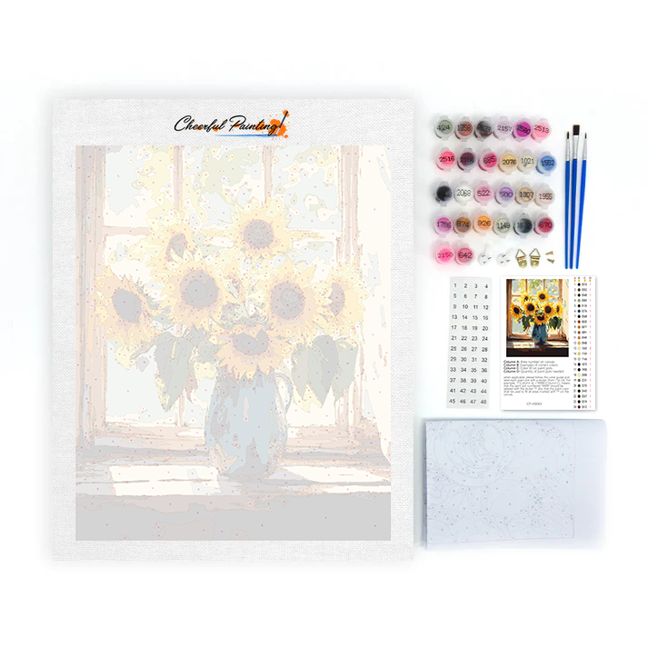 Girasoli alla Finestra - Dipingere con i Numeri