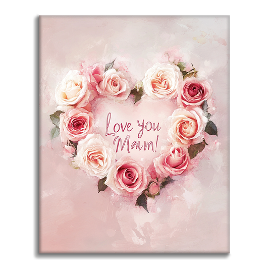 Corona di rose – Dipingi con i numeri