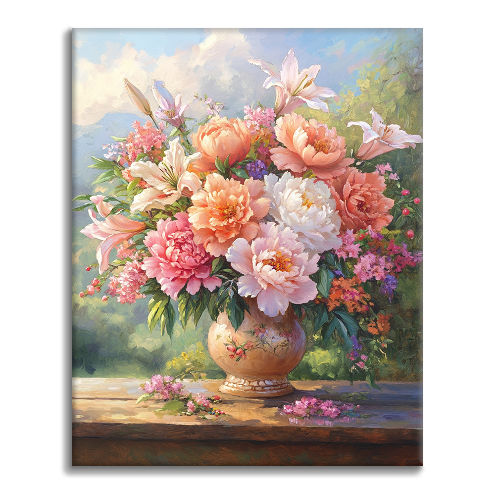 Fioritura senza tempo – Dipingi con i numeri