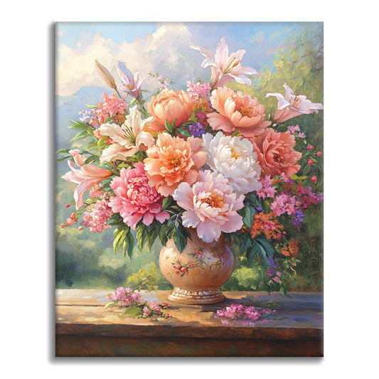Fioritura senza tempo – Dipingi con i numeri