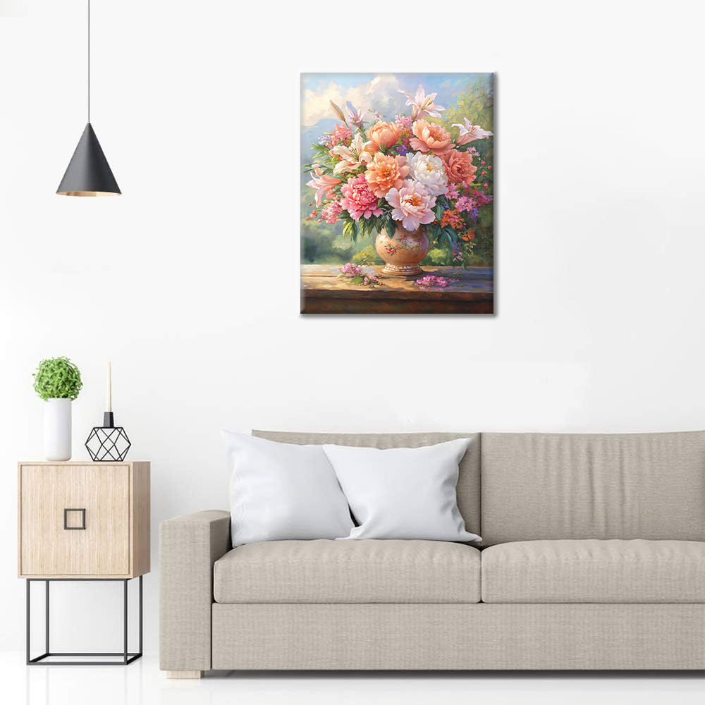 Fioritura senza tempo – Dipingi con i numeri