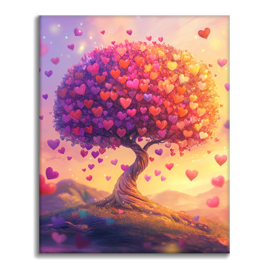 L’albero dell’amore – Dipingi con i numeri