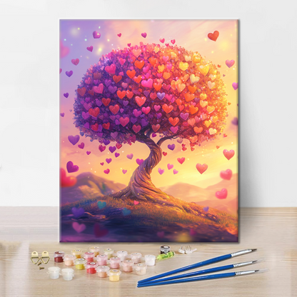 L’albero dell’amore – Dipingi con i numeri