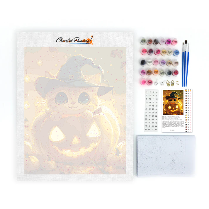 Gattino di Zucca - Dipingere con i Numeri