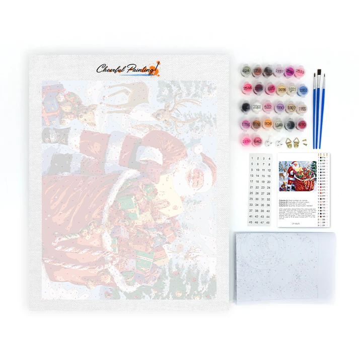 Sacchetto regalo di Babbo Natale - Dipingere con i Numeri