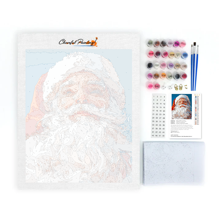 Il gentile Babbo Natale - Dipingere con i Numeri