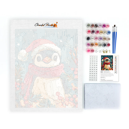 Pinguino di Natale - Dipingere con i Numeri