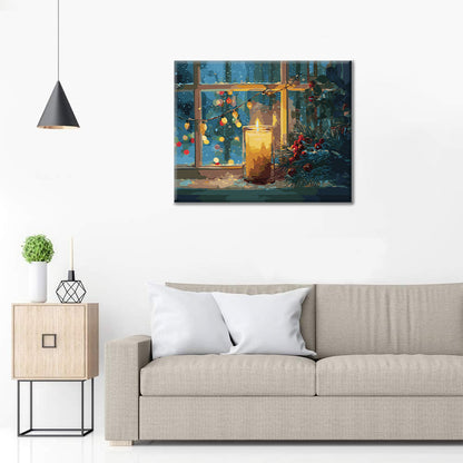 Luce natalizia delle candele – Dipingere con i Numeri
