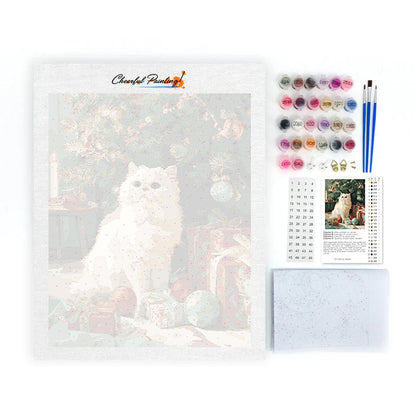 Gatto di Natale – Dipingere con i Numeri