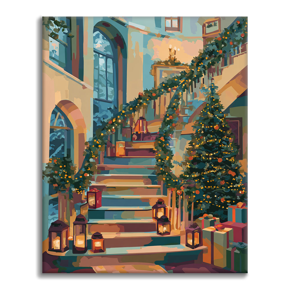 Casetta di Natale – Dipingere con i Numeri
