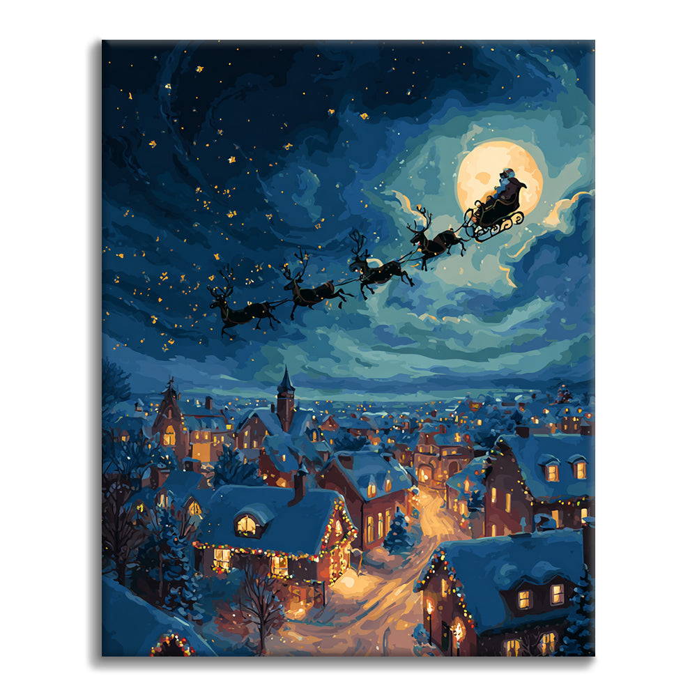 Babbo Natale e regali– Dipingere con i Numeri