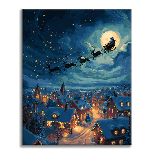 Babbo Natale e regali– Dipingere con i Numeri