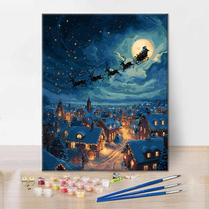 Babbo Natale e regali– Dipingere con i Numeri
