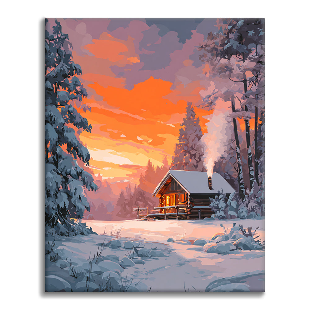 Cabina invernale – Dipingere con i Numeri