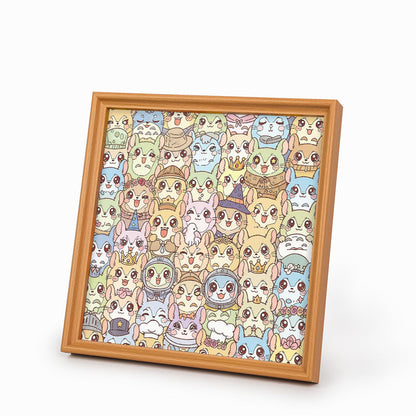 Cincillà - Puzzle in legno da colorare