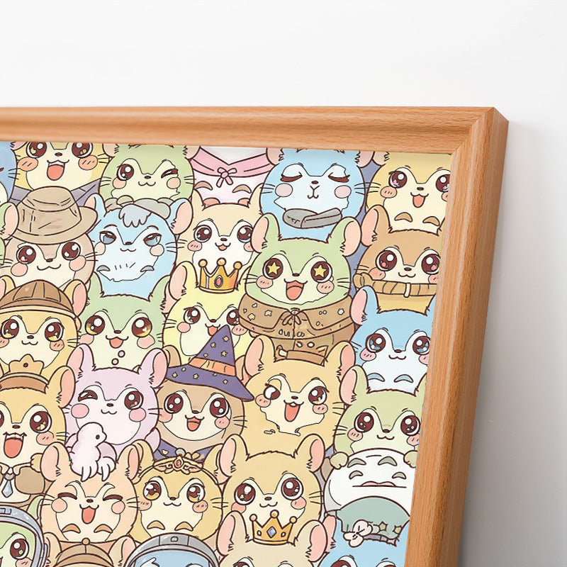 Cincillà - Puzzle in legno da colorare