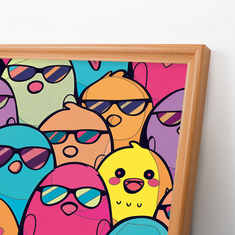 Uccelli fantastici - Puzzle in legno da colorare