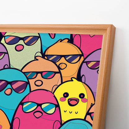 Uccelli fantastici - Puzzle in legno da colorare