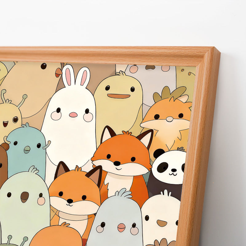 Cuddly critters - Puzzle in legno da colorare